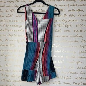 Colorful printed romper